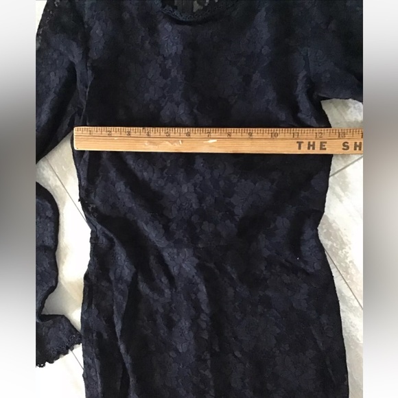 For Love & Lemons Black Lace Dress Sheer Zips Up In Back Small - Picture 4 of 7